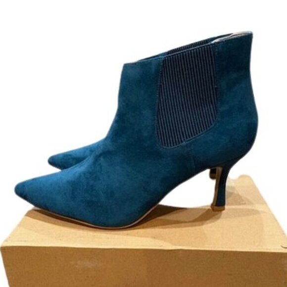 Journee Collection “Elitta” Pointed Toe Dress Bootie in Blue – Size 11 - Picture 2 of 10
